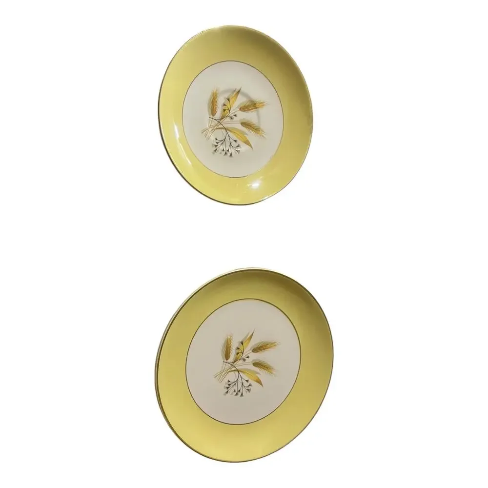 Vintage Century Service Autumn Gold Wheat Dinnerware Set Of 26 Pieces